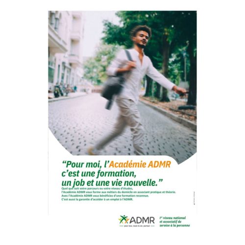 AFFICHE ACADEMIE ADMR 40X60 -UNE FORMATION, UN JOB