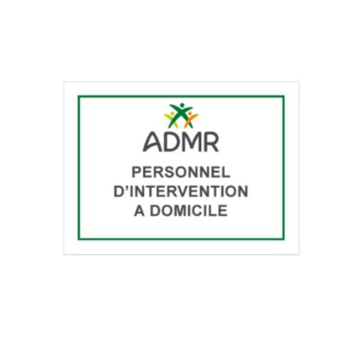AUTOCOLLANT PERSONNEL D INTERVENTION A DOMICILE